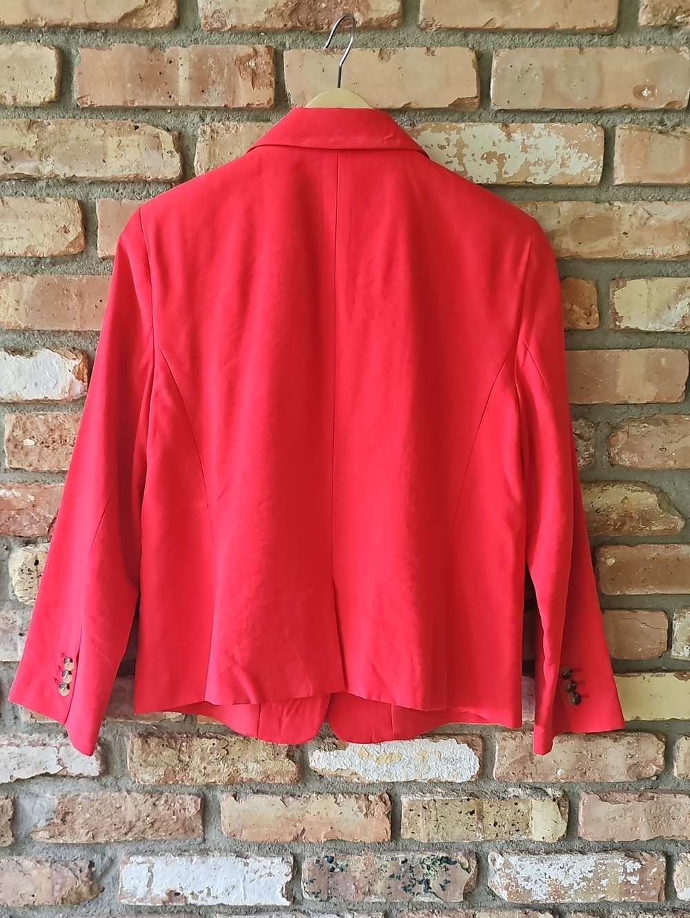 Ann Taylor Red One Button Blazer - Picture 12 of 12